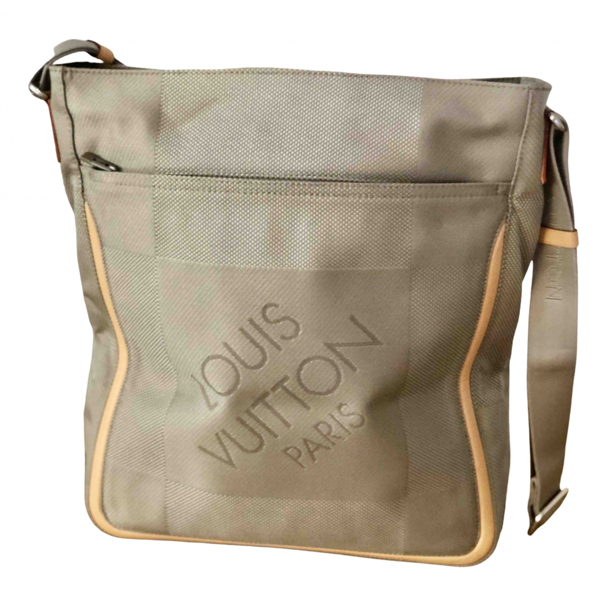 louis vuitton terre damier geant canvas messenger bolsa