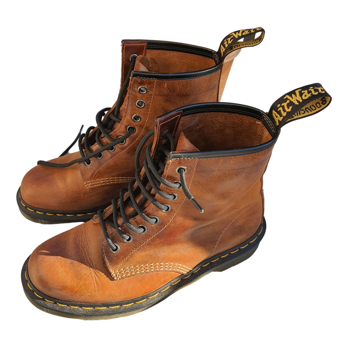 Pre-owned Dr. Martens Leather Boots In 