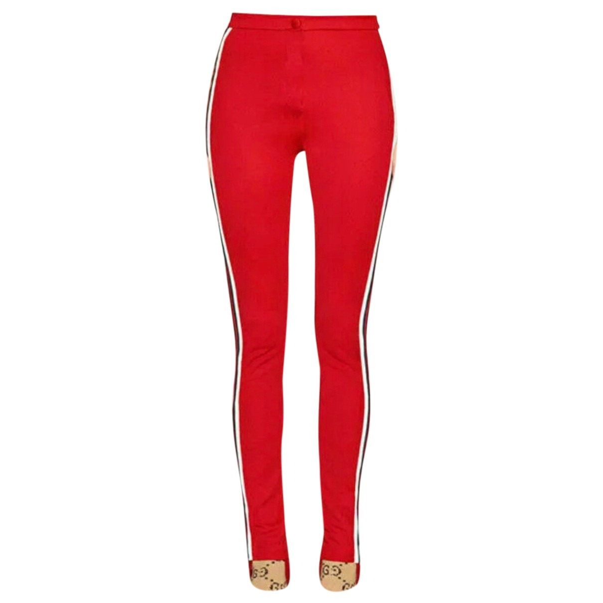 Pre-owned Gucci Leggings In Red | ModeSens