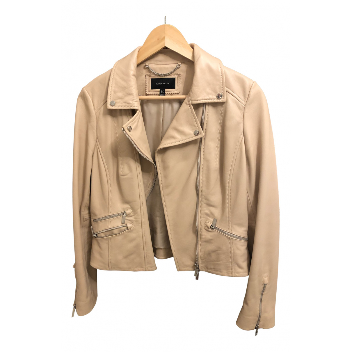 Karen Millen Leather Biker Jacket 