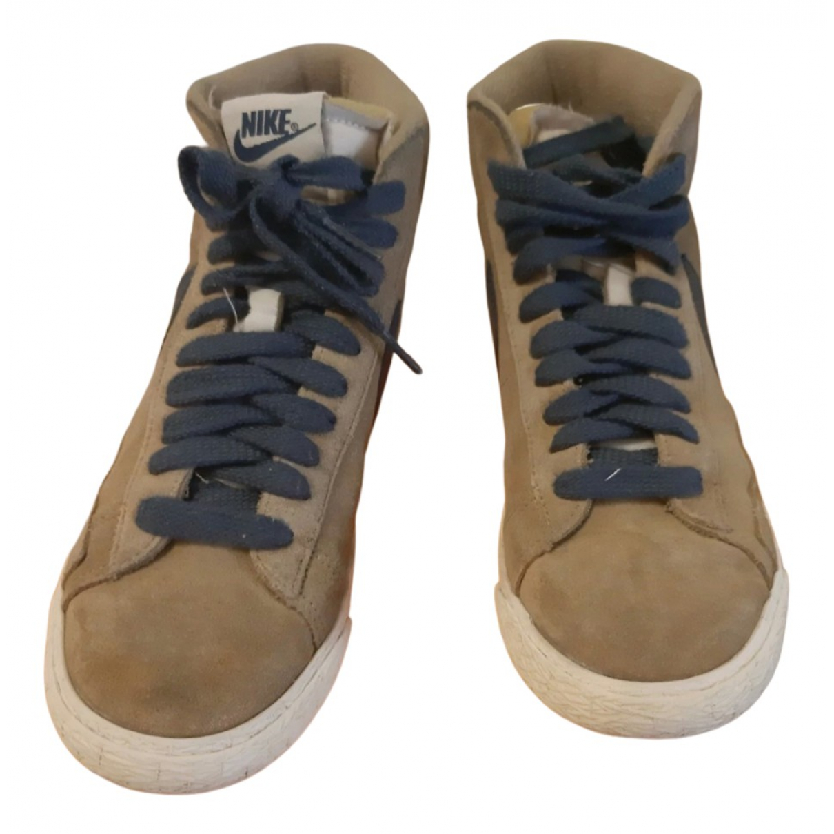 Pre-owned Nike Blazer Trainers In Camel | ModeSens