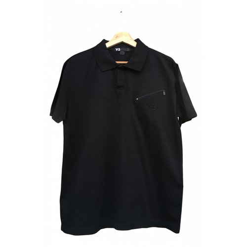 Pre-owned Y-3 By Yohji Yamamoto Polo Shirt In Black