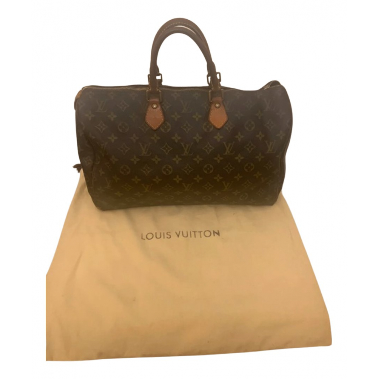 Pre-owned Louis Vuitton Speedy Bandouliã¨re Leather Handbag In Brown |  ModeSens