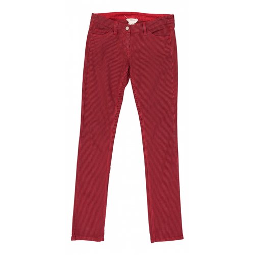 Pre-owned Isabel Marant Étoile Straight Pants In Red