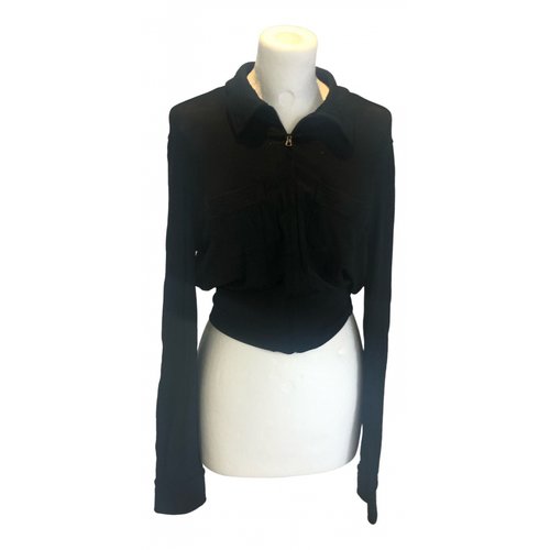 Pre-owned Jean Paul Gaultier Silk Short Vest In Black