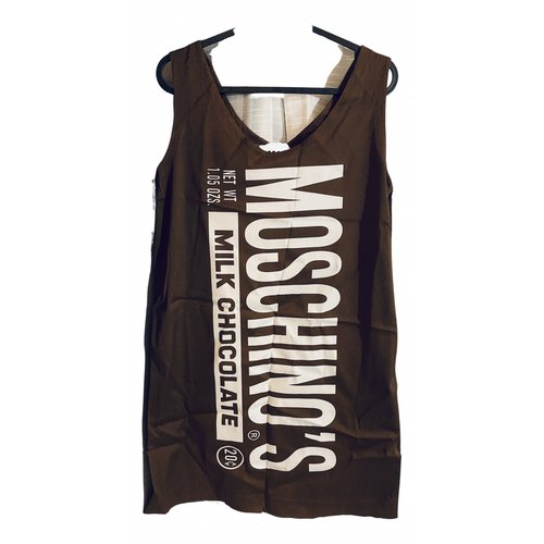 Pre-owned Moschino Mid-length Dress In Brown