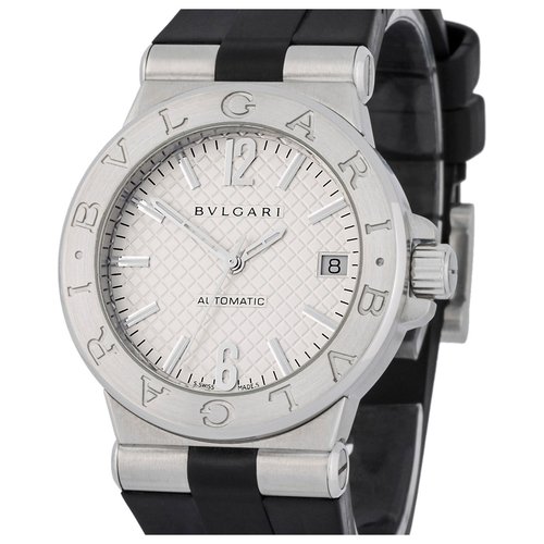 Pre-owned Bvlgari Diagono Watch In White