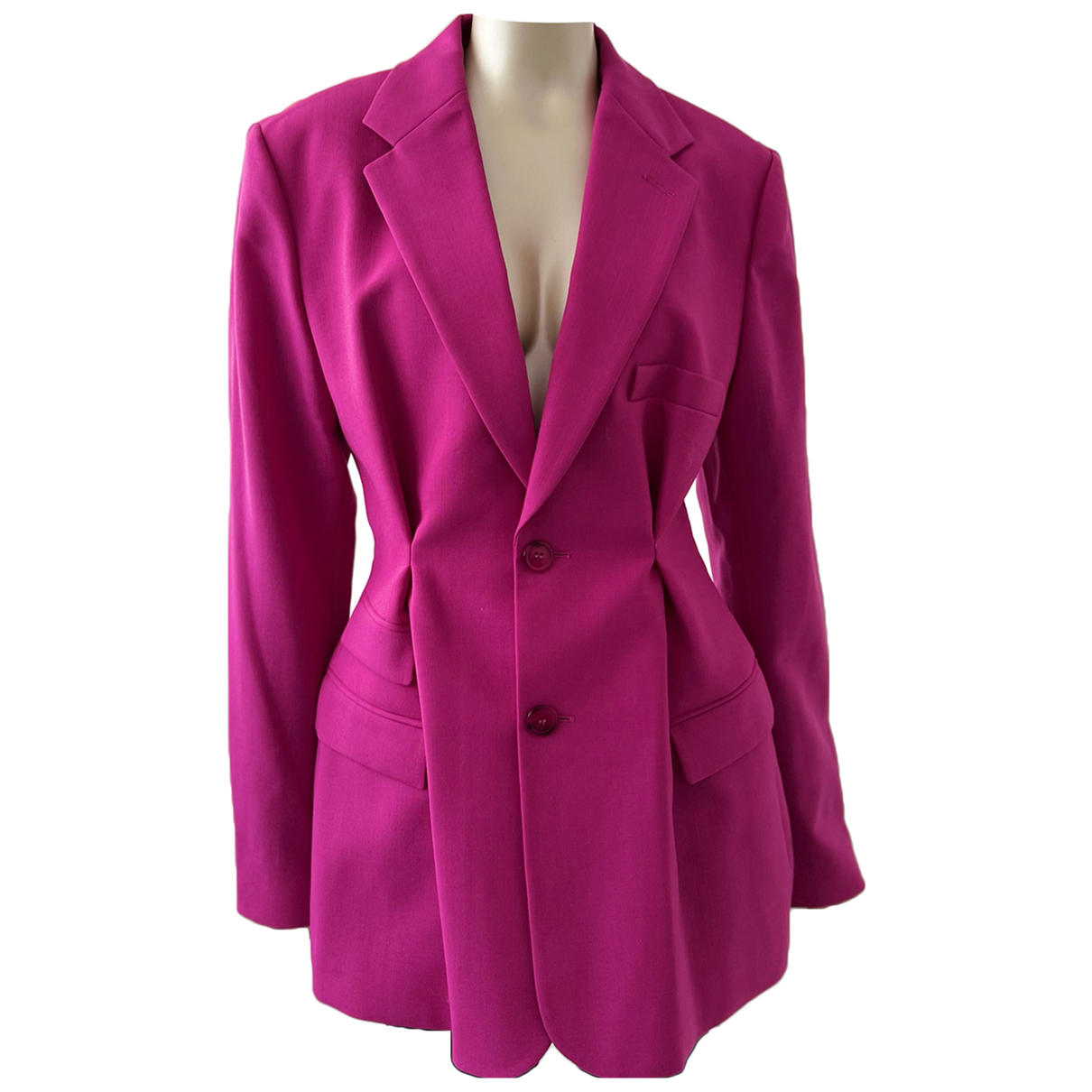Pre-owned Jacquemus La Riviera Wool Blazer In Pink | ModeSens