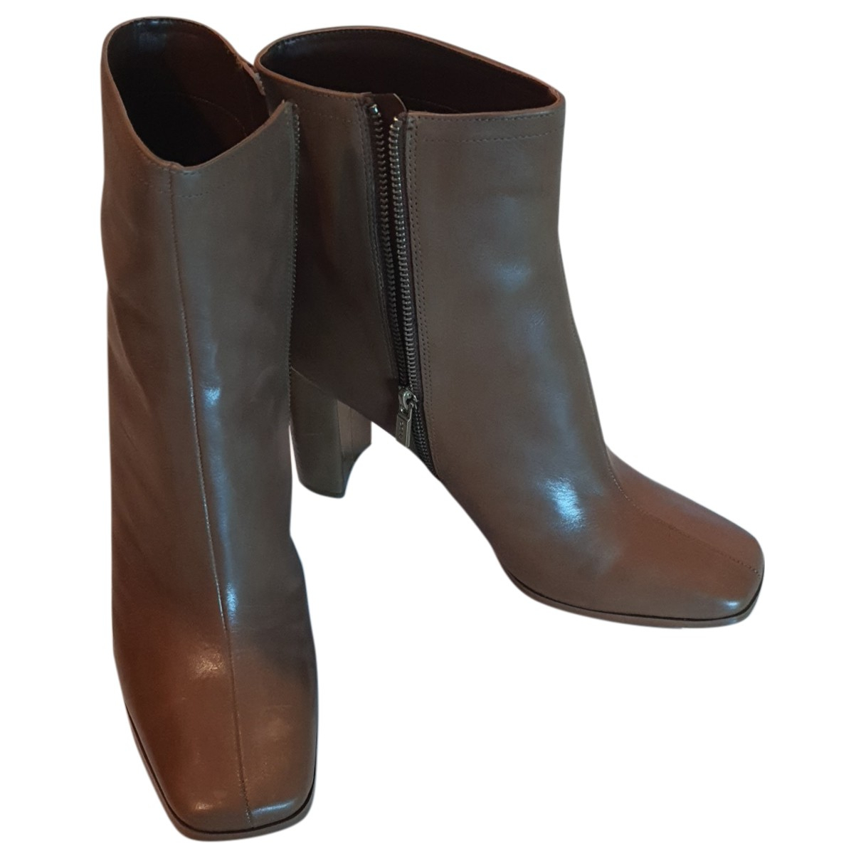Pre-owned Aldo Leather Ankle Boots In 