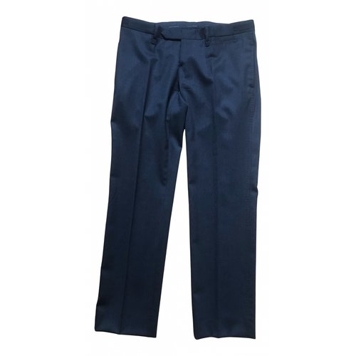 Pre-owned Costume National Wool Trousers In Anthracite