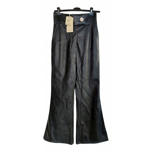 Pre-owned Sara Battaglia Large Pants In Black