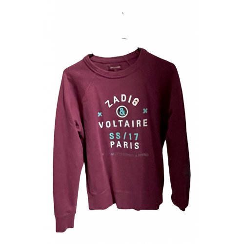 Pre-owned Zadig & Voltaire Sweatshirt In Burgundy