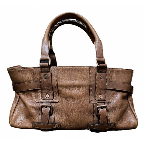 Pre-owned Victoria Beckham Leather Handbag In Beige