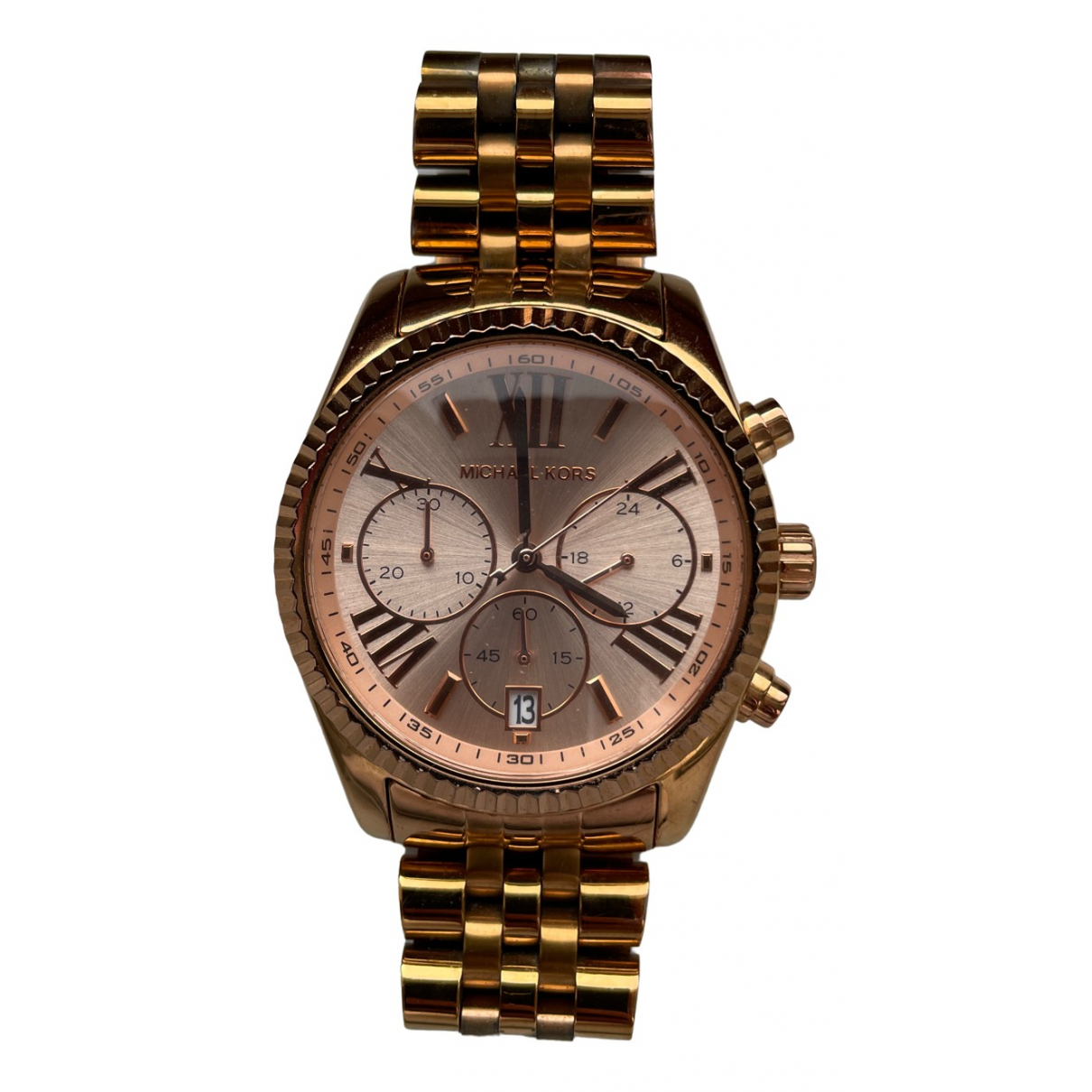 Pre-owned Michael Kors Watch In Gold 