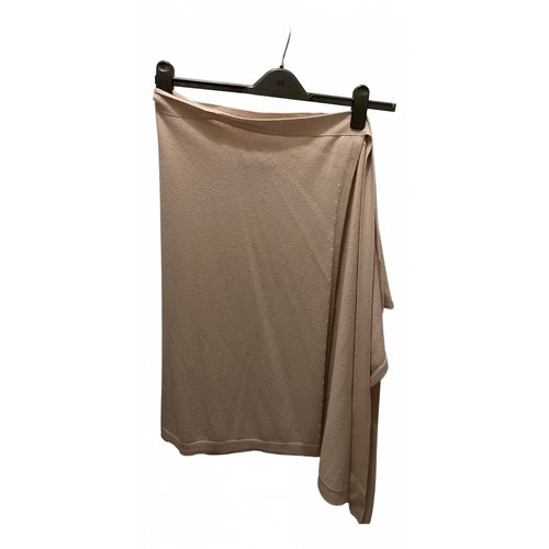 Pre-owned Chloé Cashmere Mid-length Skirt In Beige