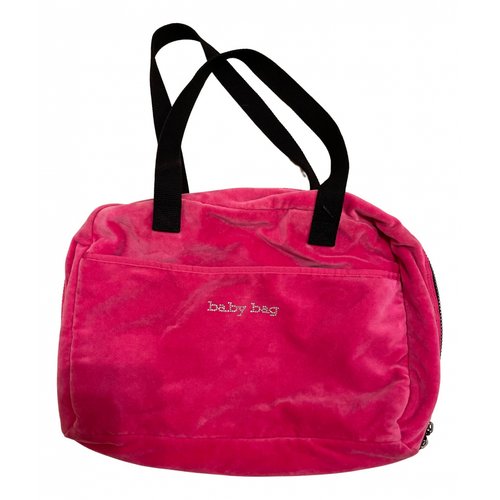 Pre-owned Sonia Rykiel Velvet Travel Bag In Pink
