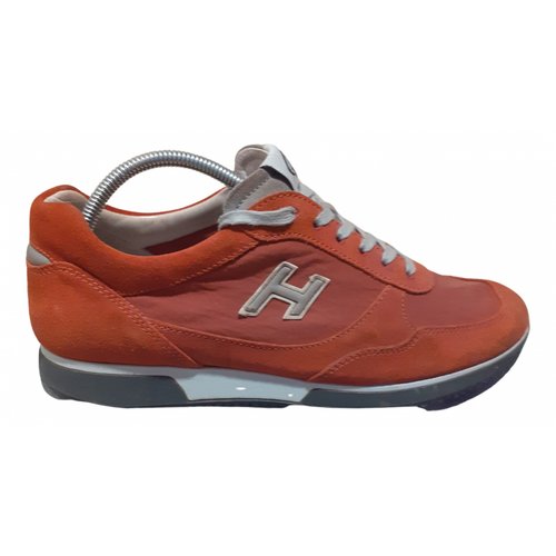 Pre-owned Hogan Leather Low Trainers In Red