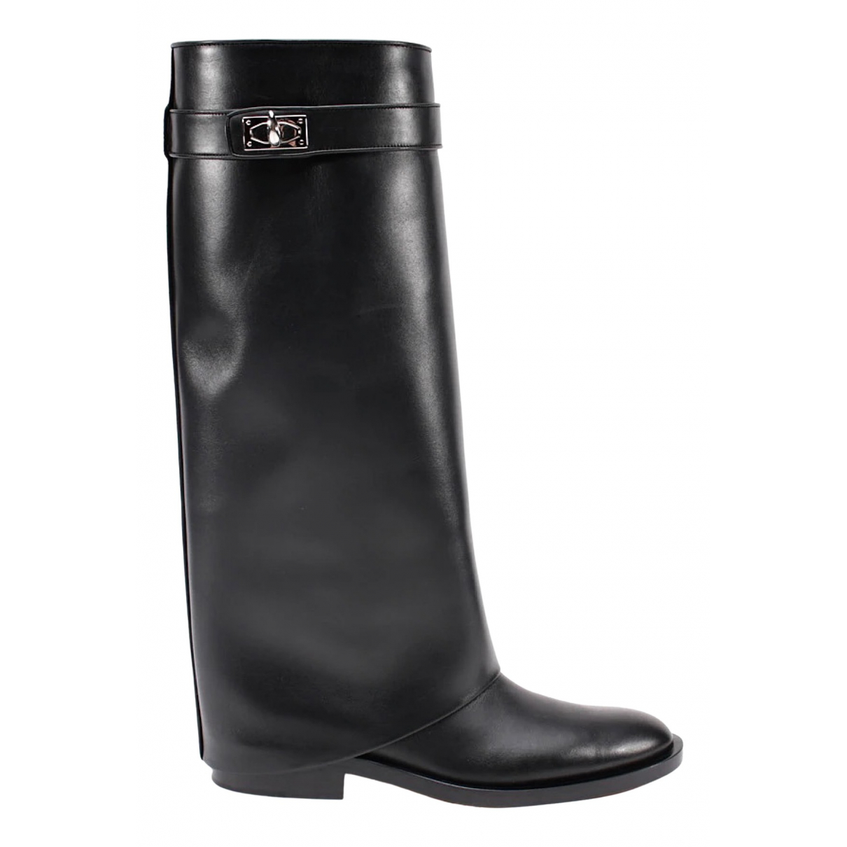 Givenchy Shark Leather Riding Boots 