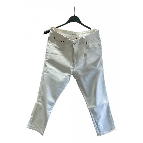 Pre-owned Prada Large Jeans In White
