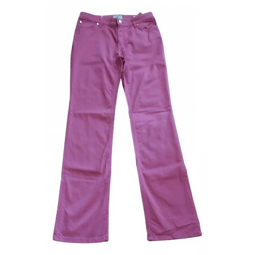 Pre-owned Cerruti 1881 Straight Pants In Pink