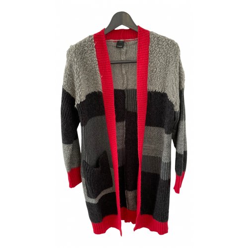 Pre-owned Pinko Wool Cardigan In Multicolour
