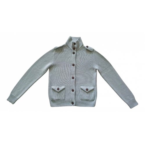 Pre-owned Etro Wool Cardi Coat In Grey