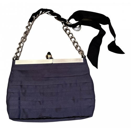 Pre-owned Lanvin Silk Handbag In Purple