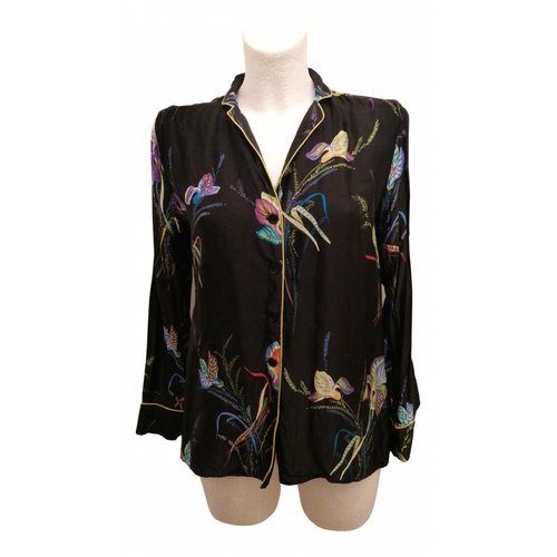 Pre-owned Sand Blouse In Black