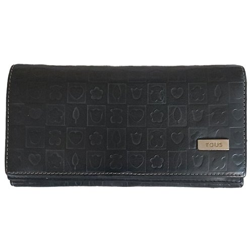 Pre-owned Tous Leather Wallet In Black