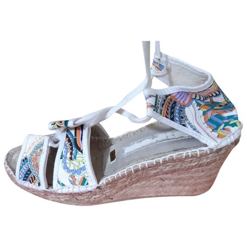 Pre-owned Christian Lacroix Cloth Sandal In Multicolour