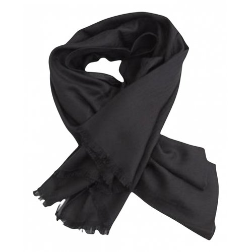 Pre-owned Moschino Wool Scarf In Black