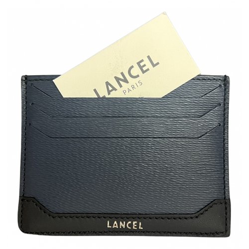 Pre-owned Lancel Graphic Leather Small Bag In Blue