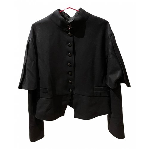 Pre-owned Burberry Wool Short Vest In Black