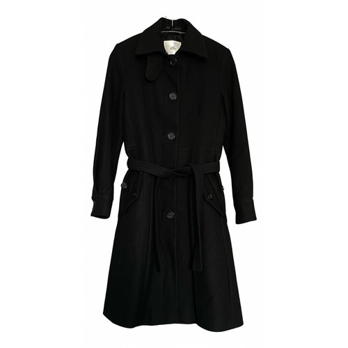 Pre-owned Mads Nørgaard Wool Coat In Black
