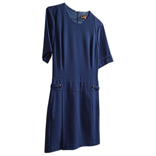 Pre-owned Adolfo Dominguez Mid-length Dress In Blue | ModeSens