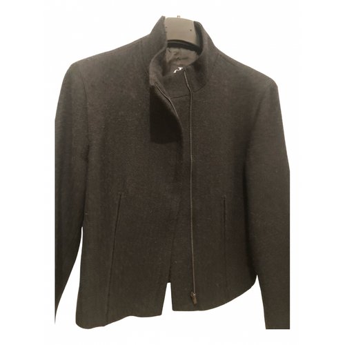 Pre-owned Calvin Klein Wool Blazer In Anthracite