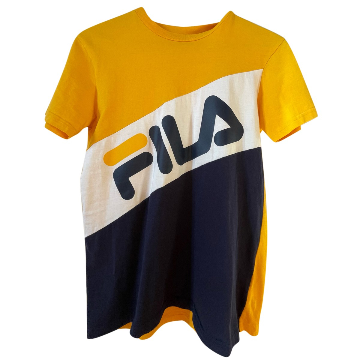 Pre-owned Fila T-shirt In Yellow | ModeSens