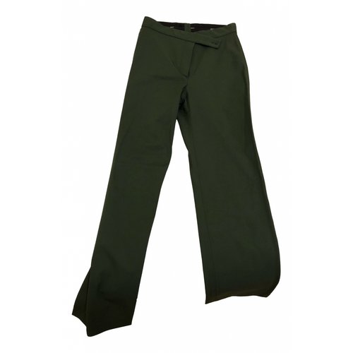 Pre-owned Dkny Trousers In Green