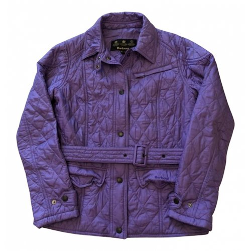 Pre-owned Barbour Coat In Purple