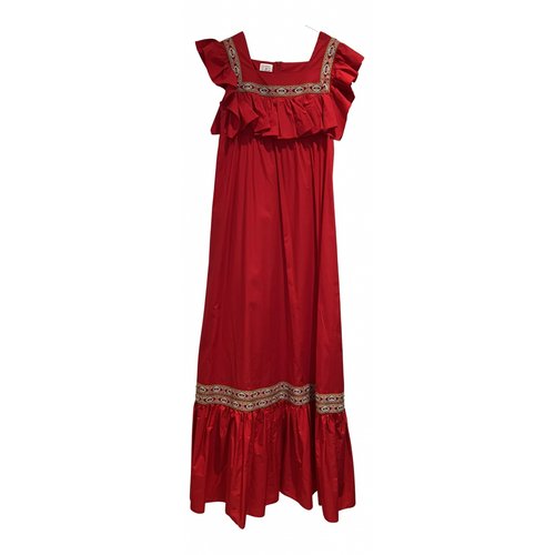 Pre-owned Stella Jean Maxi Dress In Red