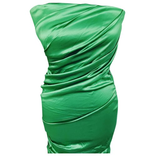 Pre-owned Bsb Mid-length Dress In Green