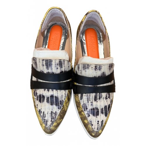 Pre-owned Kenzo Leather Flats In Multicolour
