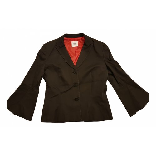 Pre-owned Moschino Blazer In Black