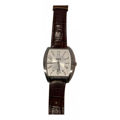 Pre-owned Hugo Boss Watch In White