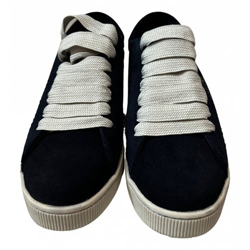 Pre-owned Pedro Garcia Trainers In Navy