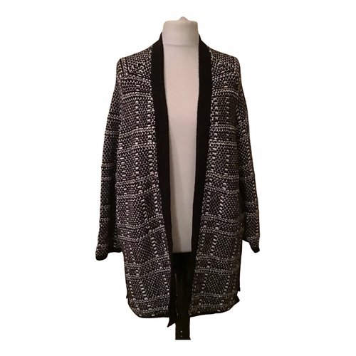 Pre-owned The White Company Wool Cardigan In Black