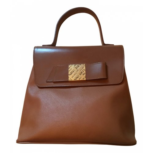 Pre-owned Nina Ricci Leather Handbag In Camel