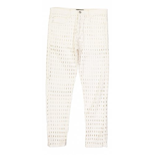 Pre-owned Isabel Marant Slim Jeans In White