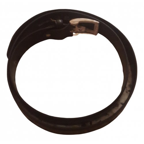 Pre-owned Samsonite Leather Belt In Black