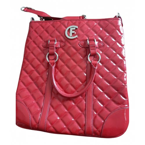 Pre-owned Cristinaeffe Patent Leather Handbag In Red